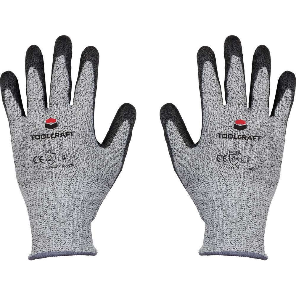 TOOLCRAFT  TO-5621607 HPPE-Faser, Polyester, Kunstfaser, Polyurethan Schnittschutzhandschuh Größe (H