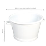 thumbnail of GILAC Baquet rond - 50 L - Blanc G608221