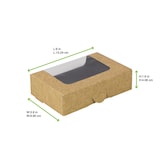 thumbnail of FHC - 200Pcs - Boîte sushi avec fenêtre antibuée pour 10-12 pieces - 152x100x40mm