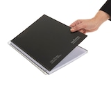 thumbnail of Caderno A4+ capa extra rígida 120H 80G quadriculado 5x5 microperfurado 5 faixas cor Navigator Preto