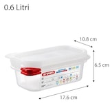 thumbnail of Araven Hermetico Gastronorm GN1/9,  65mm, 0,6 l, ColorClip