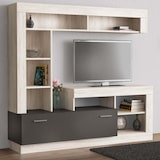 thumbnail of TACITO parete attrezzata porta tv soggiorno moderna di design 170x42x170 h colore Olmo