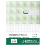 thumbnail of Exacompta 412E Kladde mit kaschiertem Leineneinband, DIN A4, 100 Blatt, 110g, kariert - Schwarz