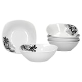 thumbnail of 6er Set Müsli- Salatschale Black Flower 14cm
