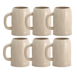 thumbnail of 6er Set Grenzauer-Bierkrug Humpen 0,5 Liter mit Eichstrich Steinkrug