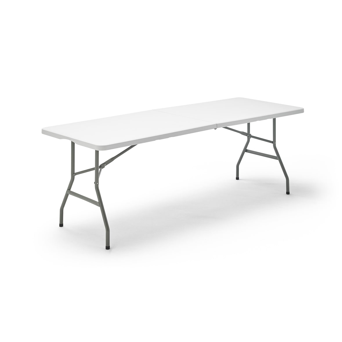 KG KITGARDEN - Mesa Plegable Portátil Multifuncional, 200x74x74cm, Blanco