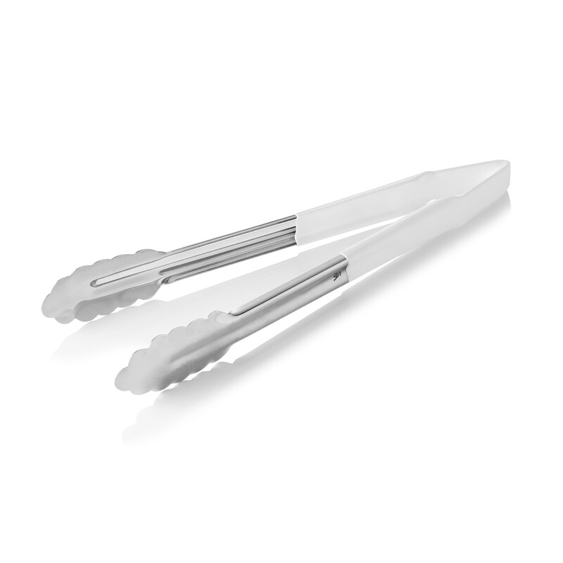 20x HACCP Universalzange HACCP Tongs, 30 cm, weiß, Chromstahl 18/0