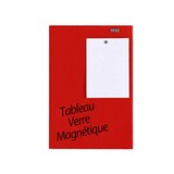 thumbnail of Tableau Affichage-Ecriture Verre Magnétique 60x120cm Rouge
