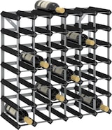 thumbnail of vidaXL Weinregal für 42 Flaschen Schwarz Massivholz Kiefer