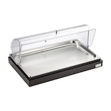 thumbnail of Pintinox Vassoio per Affettati Refrigerato, Acciaio Inox 18/10, con Cupola Protettiva Apribile e Gel Pack, cm 54,7 x 34,2