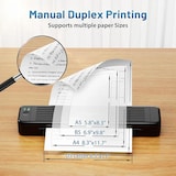 thumbnail of Mini Imprimante Bluetooth Portable Thermique A4 A5 B5 Double Face Rechargeable YONIS