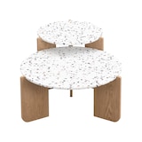 thumbnail of Moderne Couchtisch 70x70x35 und 50x50x45 2er-Set in Natur aus MDF – Flexibles Nesting-Design, hochwertige Materialien, pflegeleicht