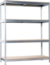 thumbnail of SimonRack Scaffale industriale, 2000x1500x600 mm, 600 kg al punto di flessione, 4 ripiani in legno, scaffale per garage, Zincato/Legno- Simonforte