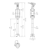 thumbnail of SAMMIC Triturador de brazo profesional para 60 l, 400W mod. XM-33. Velocidad fija.