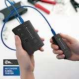 thumbnail of CSL Netzwerktester für RJ45 RJ11 Kabel, Leitungstester, Patchkabel Tester, Netzwerk-Adapter, für Wand & Boden