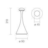 thumbnail of Nudrop Akku-Tischleuchte mini 210mm nachtschwarz