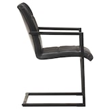 thumbnail of vidaXL Eetkamerstoelen 2 st echt leer zwart