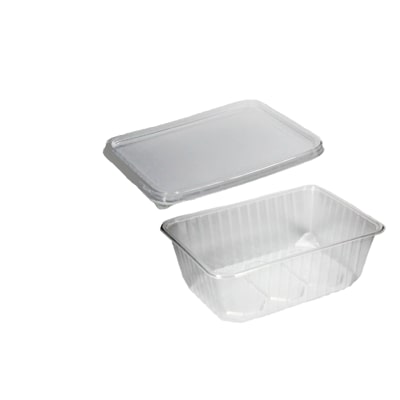 Premium Quality, Maaltijdbakken met deksel combiverpakking 750 ml, PP 18,6 x 13,3 x 5,4 cm transparant