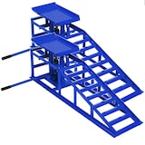 thumbnail of Auffahrrampe hydraulisch höhenverstellbar PKW 2x blau Tragkraft 2t pro Stück