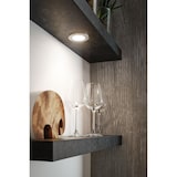 thumbnail of Paulmann LED Unterschrankleuchte Leaf 3x3,6W 80mm 3x260lm 230/12V rund Alu gebürstet 93562