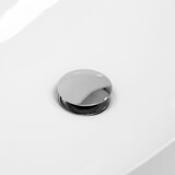 thumbnail of ML-Design Universal Ablaufgarnitur mit Überlauf, verchromtes Messing Pop-Up Click-Clack Ventil, Abflussgarnitur für Waschbecken, werkzeugloser Einbau