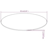 thumbnail of vidaXL Tafelblad van gehard glas 300 mm rond