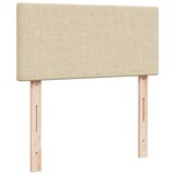 thumbnail of vidaXL Boxspringbett mit Matratze Creme 90x200 cm Stoff