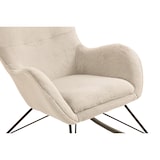 thumbnail of SalesFever Schaukelstuhl | Bezug Lammfelloptik | B 70 x T 94 x H 102 cm | Beige
