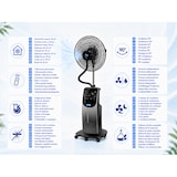 thumbnail of O'FRESH Innenraum Nebelventilator 135 cm - 80W - 3 Geschwindigkeiten - Touchscreen - Luftionisator - Duftöldiffusor - Mückenschutz - 14 Std. Laufzeit