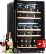 thumbnail of Klarstein Barossa 40 Duo Weinkühlschrank 2 Zonen 41 Flaschen Glastür Touch LED Schwarz