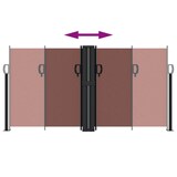 thumbnail of Toldo lateral retráctil marrón 120x1200 cm