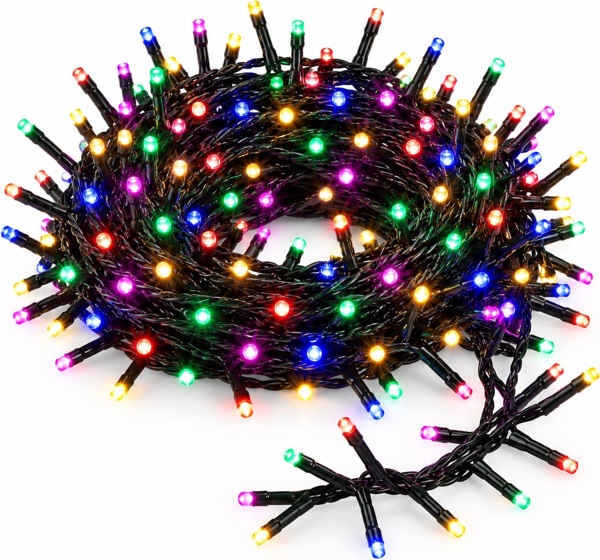 WellHome - Cluster aus 400 mehrfarbigen LED-Leuchten mit Controller – 8 Meter lang
