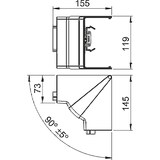 thumbnail of OBO Bettermann Inneneck GK-IH70110RW 6274240