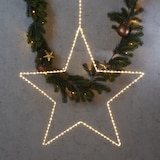 thumbnail of LED Leuchtstern Metallstern 180LED 60cm Weihnachtsstern Timer Innen/Außen