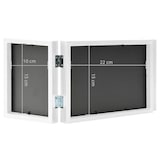 thumbnail of vidaXL Dreifach-Bilderrahmen Collage Weiß 22x15 cm+2x(10x15 cm)