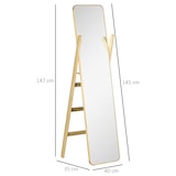 thumbnail of HOMCOM Espejo de Pie con Perchero 40x35x147 cm con Marco de Madera para Salón