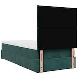 thumbnail of vidaXL Ottoman-Bett mit Matratzen Dunkelgrün 90x200 cm Samt
