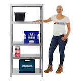 thumbnail of PROREGAL Étagère charge lourde STEEL EAGLE | HxLxP 180x80x40cm | 130kg par niveau | Galvanisé | Étagère robuste de Garage, Atelier