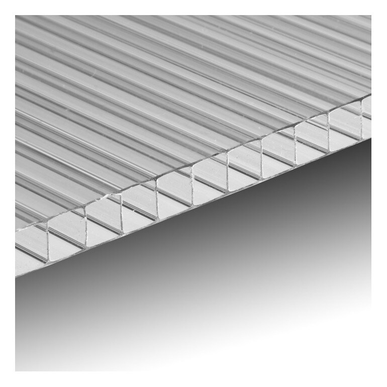 Lastra policarbonato alveolare spessore 10 mm 200 x 100 cm Trasparente