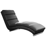 thumbnail of SalesFever Relaxliege | Bezug Kunstleder | Gestell Metall verchromt | B 60 x T 171 x H 81 cm | schwarz