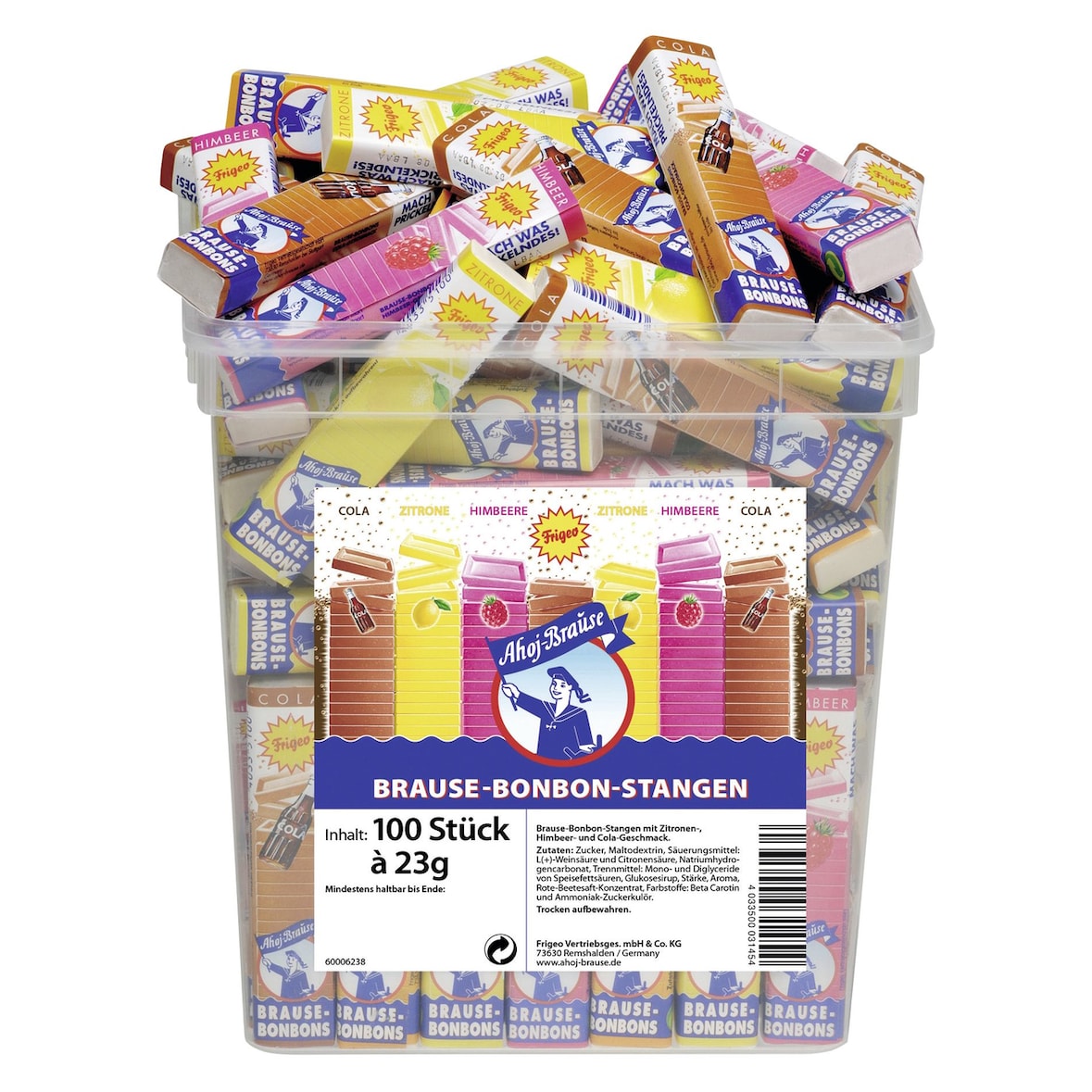 Ahoj-Brause Bonbon Stangen Mix 100 x 23 g (2,3 kg)