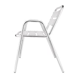 thumbnail of Fauteuils empilables en aluminium avec accoudoirs Bolero x4