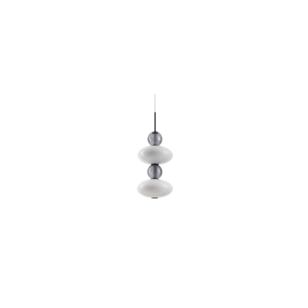 lumiere sp2, weiße mundgeblasene glasaufhängung, ideal lux