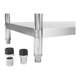 thumbnail of Royal Catering table de travail cuisine professionnelle acier inox 100 x 60 cm capacité de 90 kg avec dosseret 14_0003650 Helloshop26