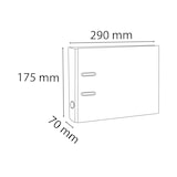 thumbnail of Exacompta 53141E 10x Premium-Ordner PREM'TOUCH aus PP mit 2 Ringen, Rücken 50mm, 32x30cm für DIN A4 MAXI - Schwarz