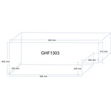 thumbnail of METRO Professional Arcón Congelador GHF1303, acero, 108 x 85 x 74 cm, 303 L, 75 W, con 1 cesta, iluminación LED, 4 ruedas, con cerradura, blanco