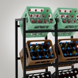 thumbnail of Suporte para caixas de bebidas empilhadas preto/116x91x31 cm