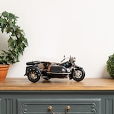 thumbnail of Moritz Motorad mit Beiwagen Chopper Oldtimer Motorrad Modell Metall Zinn Deko