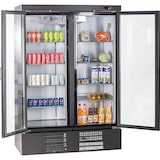 thumbnail of KBS Glastürkühlschrank KU 1200 G mit Drehtüren, 1370 x 735 x 2055 mm (BxTxH), steckerfertig - 230 V