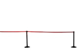 thumbnail of 10x Absperrpfosten Absperrständer schwarz mit roten 3 Meter Gurt - Band Personenleitsystem Abgrenzungsständer schwere Ausführung